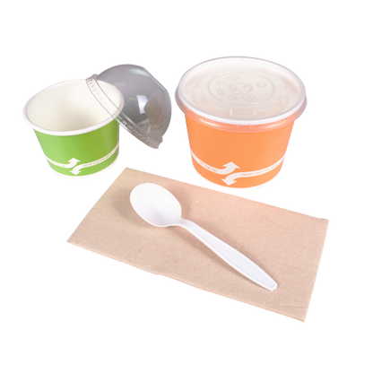 Karat PP Plastic Heavy Weight Soup Spoons - White - Wrapped - 1,000 ct