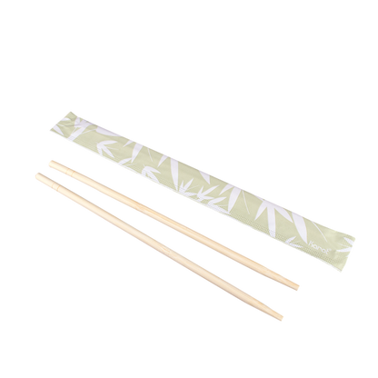 Karat 9” Paper Wrapped Bamboo chopsticks- Bamboo