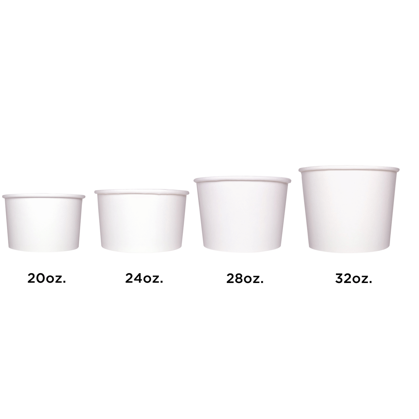 Karat 28oz Food Containers - White (142mm) - 600 ct